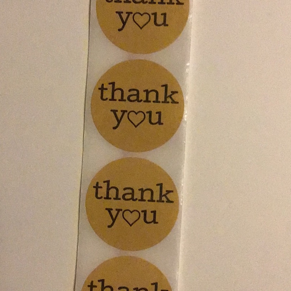 100 pcs thank you stickers - Picture 1 of 3